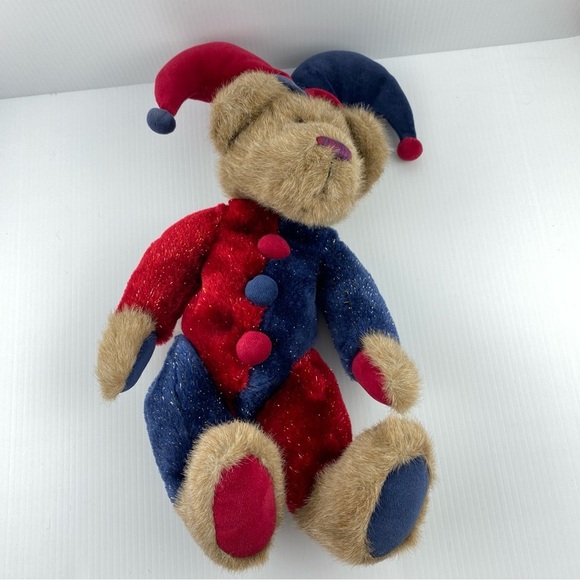 Vintage Boyds Court Jester Joker Teddy Bear Mr. McFarkle Bean Bag Plush - Picture 5 of 11